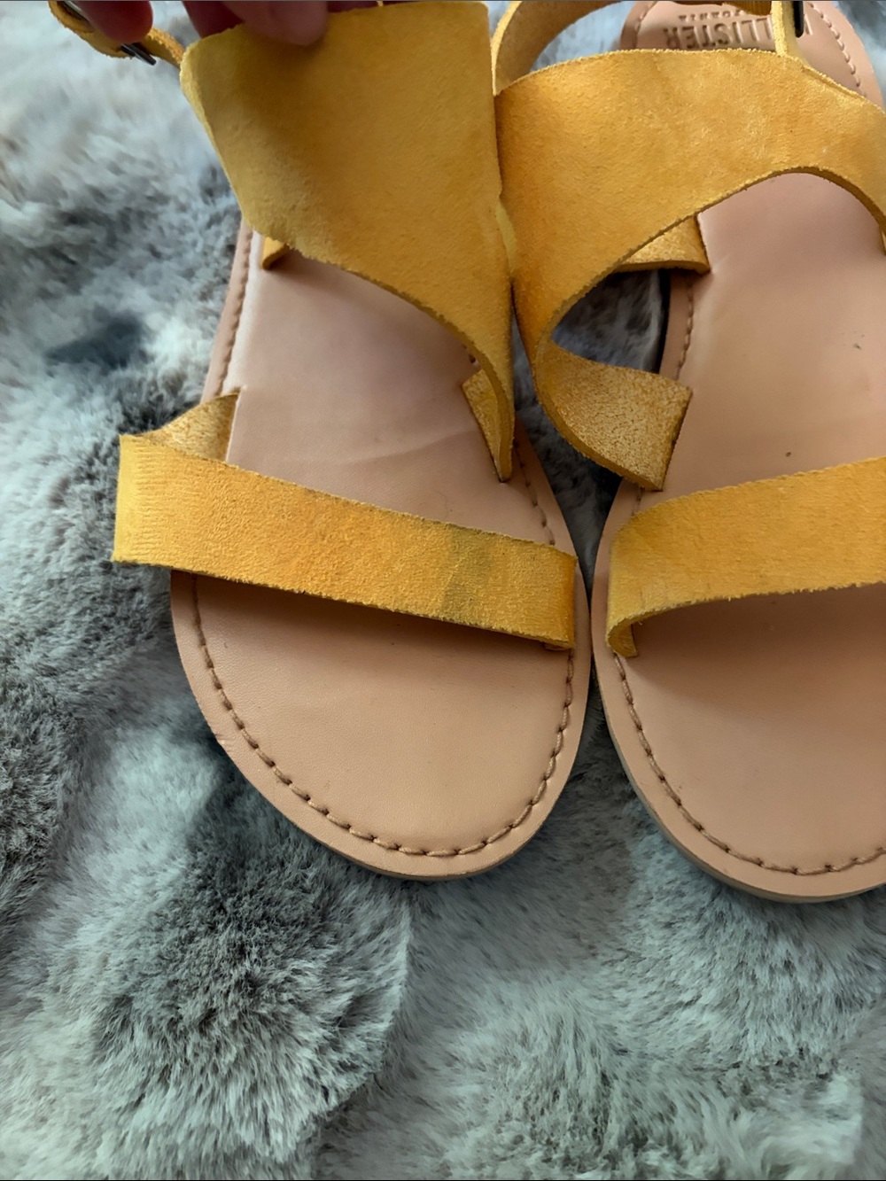 Hollister Mustard Suede Sandals ☀️🌻 - Picture 3 of 5
